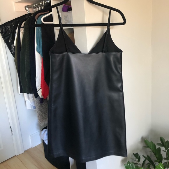 Aritzia Talula vegan leather mini dress - Picture 4 of 6